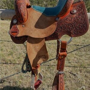 14.5 Irvines like new barrel saddle